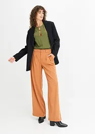 Pantalon à pinces, coupe loose, bonprix