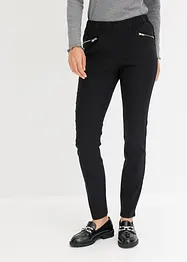 Pantalon en bengaline stretch à poches zippées, bonprix