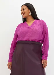 Blouse en crêpe texturé, bonprix