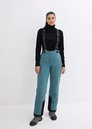 Pantalon de ski thermique imperméable avec bretelles amovibles, bonprix