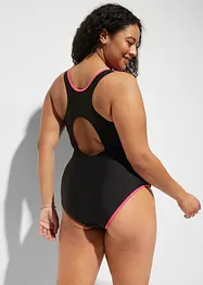 Maillot 1 pièce sportif à dos nageur, bonprix