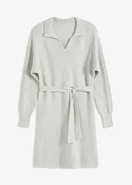 Robe en maille à col polo, bonprix