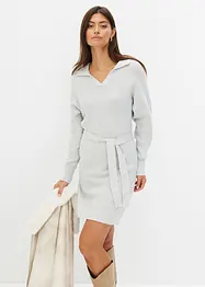 Robe en maille à col polo, bonprix