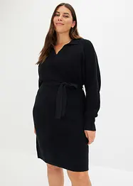 Robe en maille à col polo, bonprix