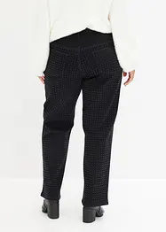 Pantalon extensible avec strass, bonprix