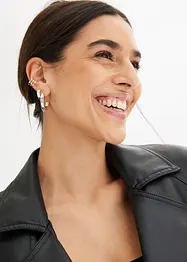 Set de créoles et ear cuffs (ens. 11 pces.), bonprix