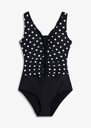 Maillot 1 pièce sculptant, maintien modéré, à fronces, bonprix