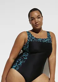Maillot 1 pièce sculptant à encolure carrée, maintien modéré, bonprix