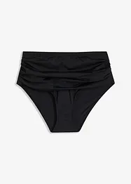 Bas de maillot sculptant, taille haute, maintien léger, avec fronces, bonprix