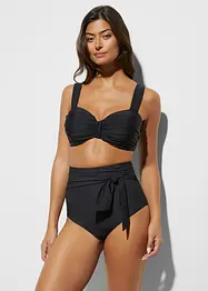 Bas de bikini sculptant taille haute, maintien fort, avec lien à nouer, bonprix