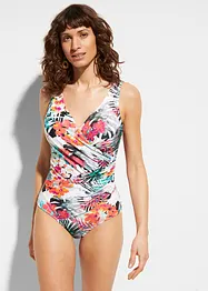 Maillot 1 pièce sculptant, maintien modéré, style portefeuille, bonprix