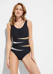 Maillot 1 pièce sculptant, maintien fort, avec empiècements, bonprix