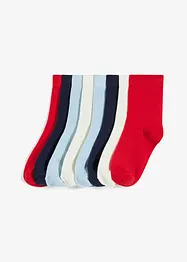 Lot de 8 paires de chaussettes mi-hautes, bonprix