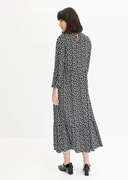 Robe midi en crêpe texturé, bonprix