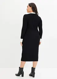 Robe en maille à col polo, bonprix