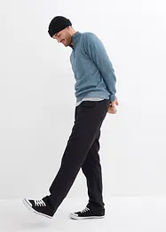 Lot de 2 pantalons droits à taille élastiquée, Regular, bonprix