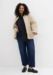 Chemisier oversize en coton, manches 3/4, bonprix