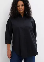 Chemisier oversize en coton, manches 3/4, bonprix