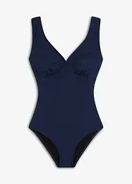 Maillot 1 pièce sculptant à encolure V, maintien fort, bonprix