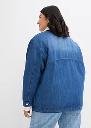 Veste en jean à col peluche, rembourré, bonprix