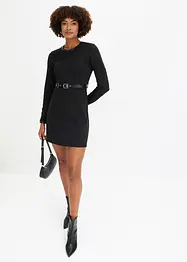 Robe Bodycon avec une ceinture à rivets, bonprix