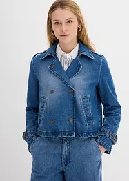 Trench court en denim, bonprix