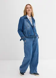 Trench court en denim, bonprix