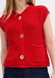 Gilet sans manches en maille avec des poches, bonprix