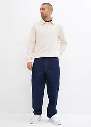 Jean droit extensible, coupe loose, bonprix