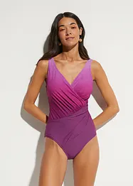 Maillot 1 pièce sculptant, maintien modéré, style portefeuille, bonprix