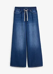 Jean large, taille mi-haute et élastiquée, bonprix