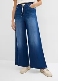 Jean large, taille mi-haute et élastiquée, bonprix