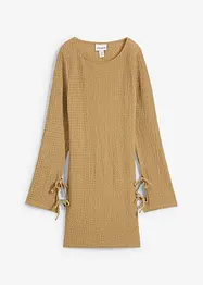 Robe courte en crêpe texturé, bonprix