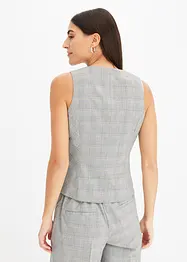 Gilet sans manches à motif Prince de Galles, bonprix