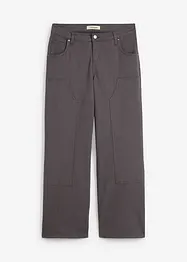 Pantalon en twill de coton élastiqué, bonprix