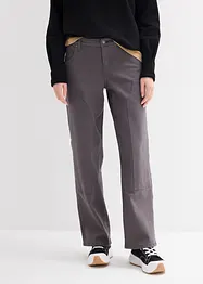 Pantalon en twill de coton élastiqué, bonprix