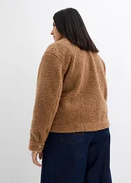 Veste en matière peluche oversize, bonprix