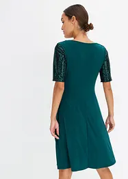 Robe courte à sequins, bonprix