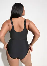 Maillot 1 pièce sculptant à décolleté plongeant, maintien modéré, bonprix