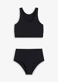 Bas de bikini taille haute en polyamide recyclé, largeur réglable, bonprix