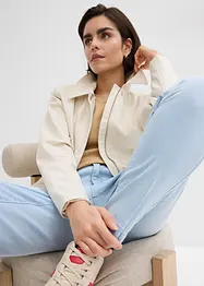 Jean mom taille haute, cropped, bonprix