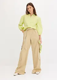 Pantalon cargo 100% coton, bonprix