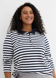 Polo manches longues 100% coton, bonprix