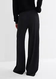 Pantalon palazzo en punto di roma confortable, bonprix