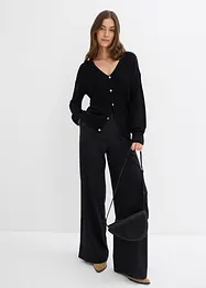 Pantalon palazzo en jersey milano confortable, bonprix