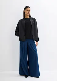 Pantalon à pinces taille haute en viscose mélangée, bonprix