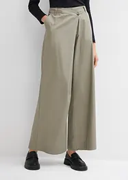 Pantalon large à boutonnage asymétrique, bonprix