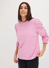 T-shirt à manches 3/4 et fronces, bonprix