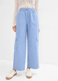 Pantalon cargo à taille élastiquée, bonprix