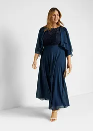 Robe longue avec dentelle, bonprix
